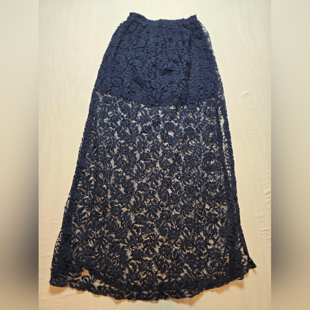 Abercrombie & Fitch Lace Split Skirt XS Fairycore Cottagecore Coquette
